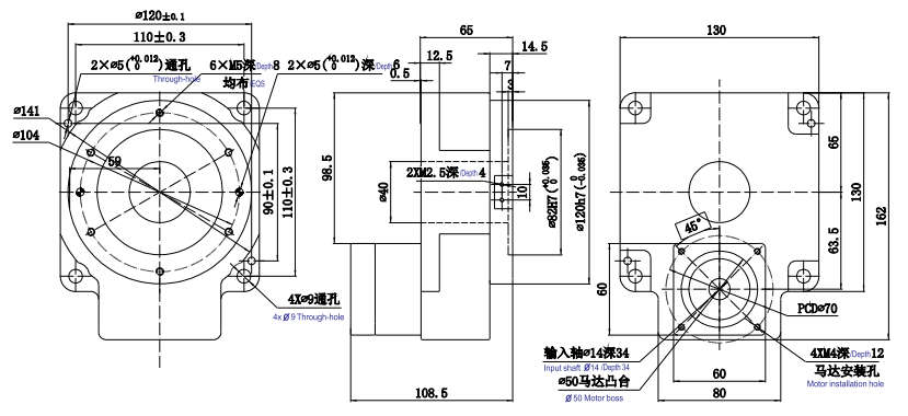 HC中空旋轉(zhuǎn)盤減速機